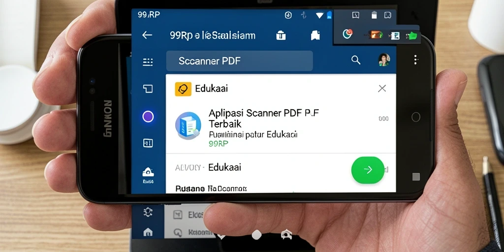 Tampilan antarmuka aplikasi Scanner PDF 99RP yang user-friendly.