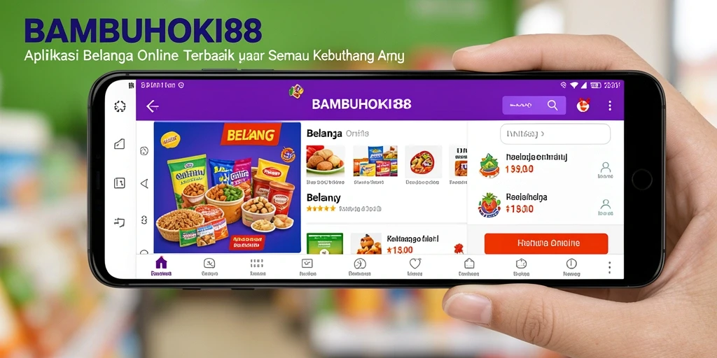 Tampilan antarmuka aplikasi BAMBUHOKI88 yang modern dan user-friendly.