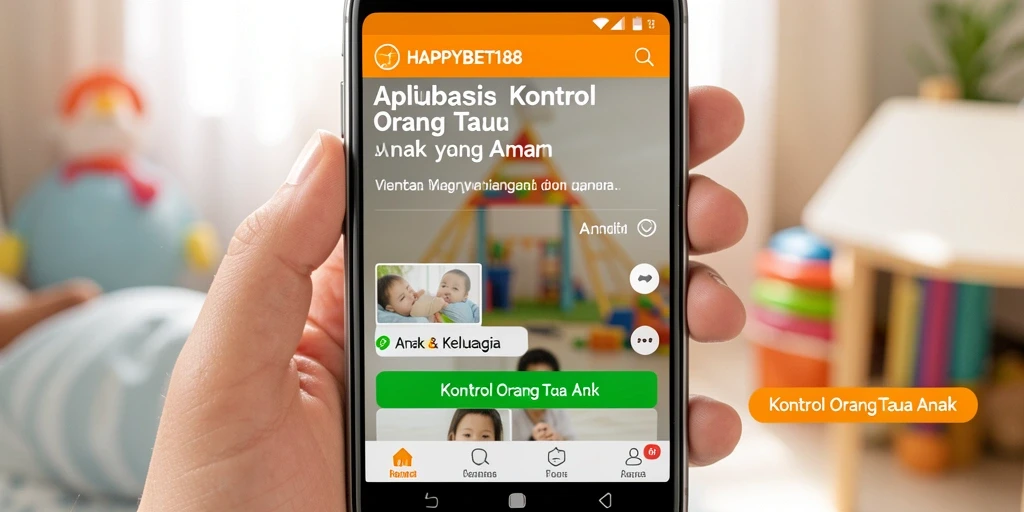 Tampilan antarmuka HAPPYBET188 yang ramah pengguna untuk kontrol orang tua.