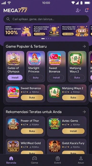 Mega777 - Indeks Aplikasi Populer & Kanal Uji Terbaru